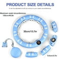 thumbnail image 2 of Weighted Hula Hoop, 14 Sections Detachable, 360-Degree Automatic Rotation, Professional Intelligent Counter Smart Fitness Hula Hoops For Kids, Adults, 2 of 6