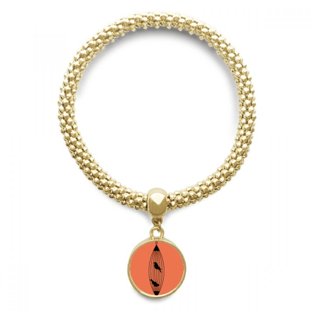 cage Rétrécissement Contour Volant en Chaîne bracelet Pendentif Bijoux Main Ornement