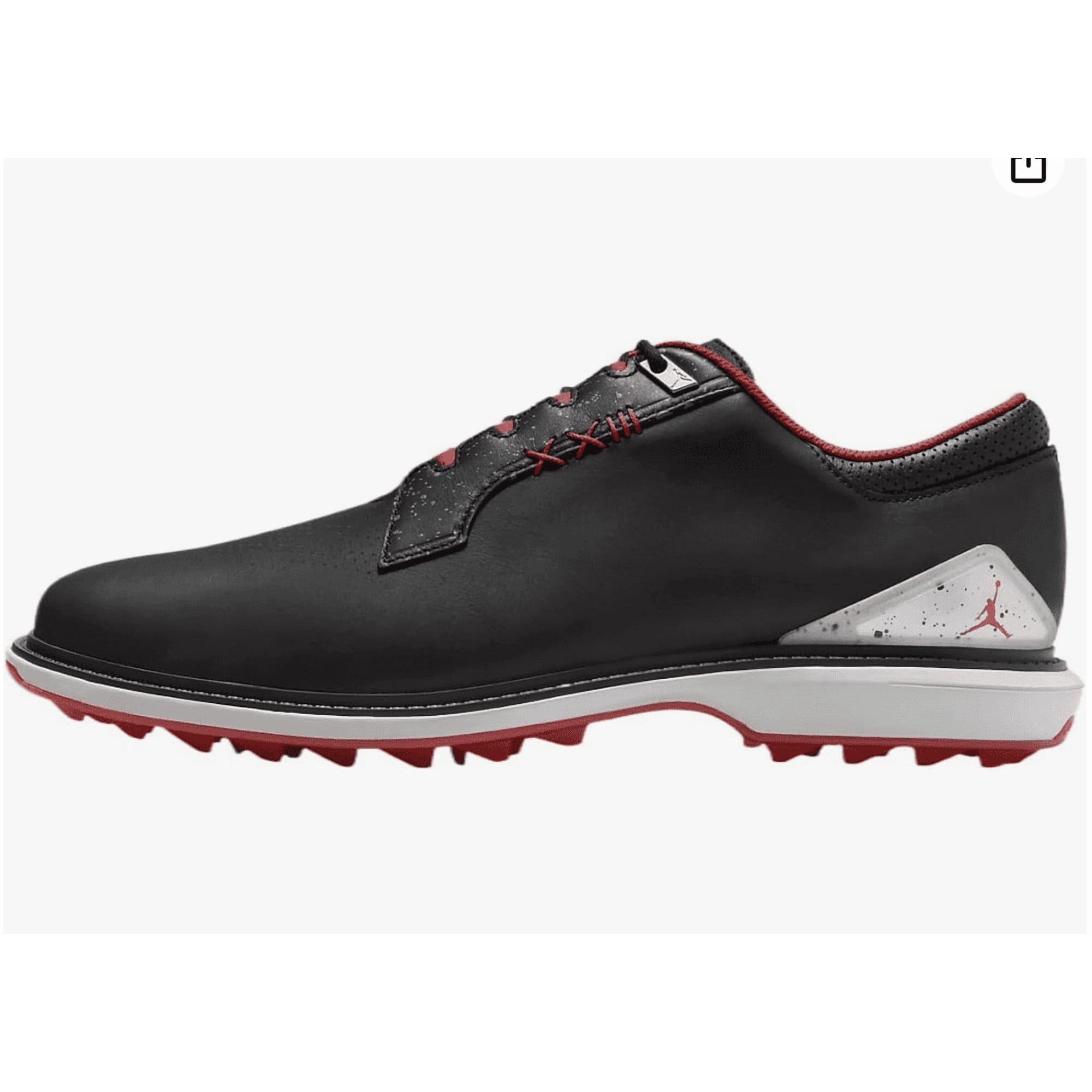 Men's Size 8 - Air Jordan ADG 5 Golf Shoes Black/Cool Grey-Red (FQ6642-003)