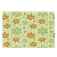 thumbnail image 1 of Floral Cutting Board, Big Little Flourishing Graphic Flowers Striped Background Retro Natural Art, Decorative Tempered Glass Cutting and Serving Board, Large Size, Pale Green Orange, by Ambesonne, 1 of 1
