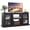 Black, variant on GALAXHERO TV Stand for 65 inch TV Media Console Cabinet with Storage and Open Shelves Entertainment Center for Living Room, Bedroom Black