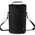 thumbnail image 1 of Bolsa de vino ALLCAMP para 2 botellas, aislante, portátil, negra, 1 of 9