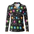 thumbnail image 4 of Jeiento Women's Golf Shirts, Long Sleeve Casual Tops, Xmas Lights, V Neck Moisture Wicking Quick Dry Sun Protection Top for Festival Parties and Daily Wear, 4 of 7