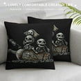 thumbnail image 3 of Orinice Skeleton Pirate Bottle Graphic Decorative Throw Pillow Cover for Home Couch Living Room Bed Sofa, Aesthetic Cushion Case, 1PC 22x22in, 3 of 5