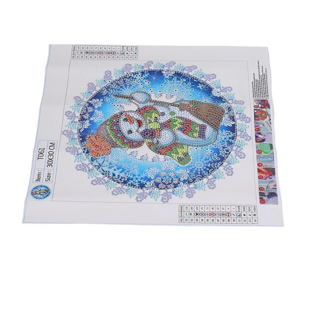 Diamond Painting Set DIY Hand Made Diamond Embroidery Decorative Painting 5D Snowman Diamond Painting