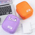 thumbnail image 3 of E-Tree Storage Pouch for Small Electronics and Accessories,Tech Bag,Electronic Organizer Case Compatible with MacBook Laptop Charger,Mouse,Cables,Hub,Power Bank,Earphone,Toiletries Cosmetics (Orange), 3 of 4
