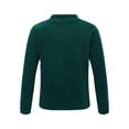 thumbnail image 2 of Moggemol Boys Girls Stretchy Warm Fleece Thermal Underwear Top Long Sleeve Mock Neck T-Shirt Base Green 110, 2 of 6