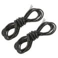 thumbnail image 1 of Unique Bargains 2Pack Rhinestone Shoe Lace, 47.2' Bling Glittered Ropes Drawstring Cords Replacement (Bright Black), 1 of 6