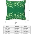 thumbnail image 2 of St. Patricks Day Throw Pillow Covers Set of 2 Soft Pillow Case Protectors with Zipper Standard Size Pillowcase Square for Bed, Sofa, Living Room, Outdoor (20"x20"), 2 of 6