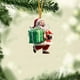 thumbnail image 1 of Colgante Plano de Acrílico Navideño, Colgante de Coche Navideño, Adorno para Árbol de Navidad, 1 of 6
