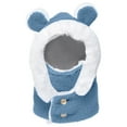 thumbnail image 4 of Baby Balaclava Hat with Scarf 2 in 1 Toddler Warm Windproof Knit Warm Beanie Hat for Snow Winter Hats for Toddler Boys 4-10 Years, 4 of 4