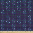 thumbnail image 2 of Abstract Fabric by the Yard Upholstery, Print of Digital Polygonal Art Style Odd Connecting Dots Scientific, Decorative Fabric for DIY and Home Accents, Dark Indigo and Sky Blue by Ambesonne, 2 of 5