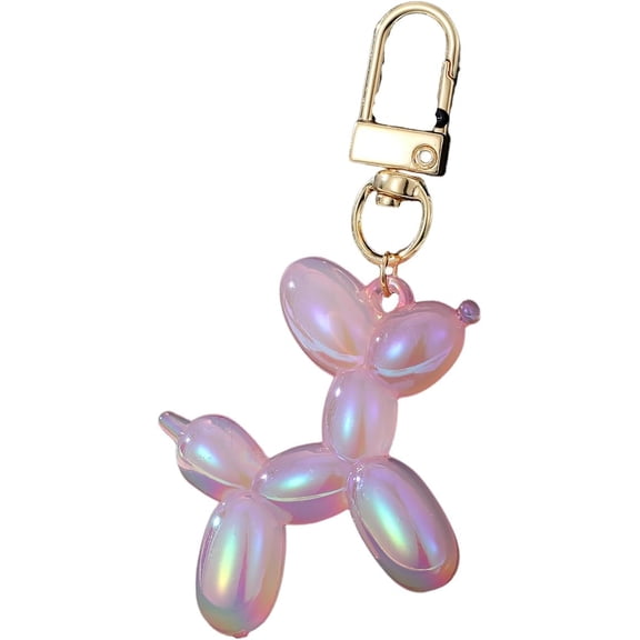 Jelly Balloon Dog Keychain Accessories Backpack Pendant for Women