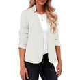 thumbnail image 2 of CAIXIA Business Casual Blazers for Women Plus Size Lightweight Open Front Long Sleeve Jackets Dressy Work Office Suit 2026,White, 2 of 9