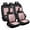 Black Pink-Full Set, variant on Car Seat Covers Full Set Fit for Saturn Vue 2001-2010, Premium Faux Leather Seat Protectors, Breathable, Waterproof & Anti-Slip Full Wrapping Edge Seat Covers (Beige, Full Set)