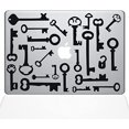 thumbnail image 1 of The Decal Guru Skeleton Keys Sticker Vinyle Autocollant - 12" MacBook - Noir (1266-MAC-12M-BLA), 1 of 1
