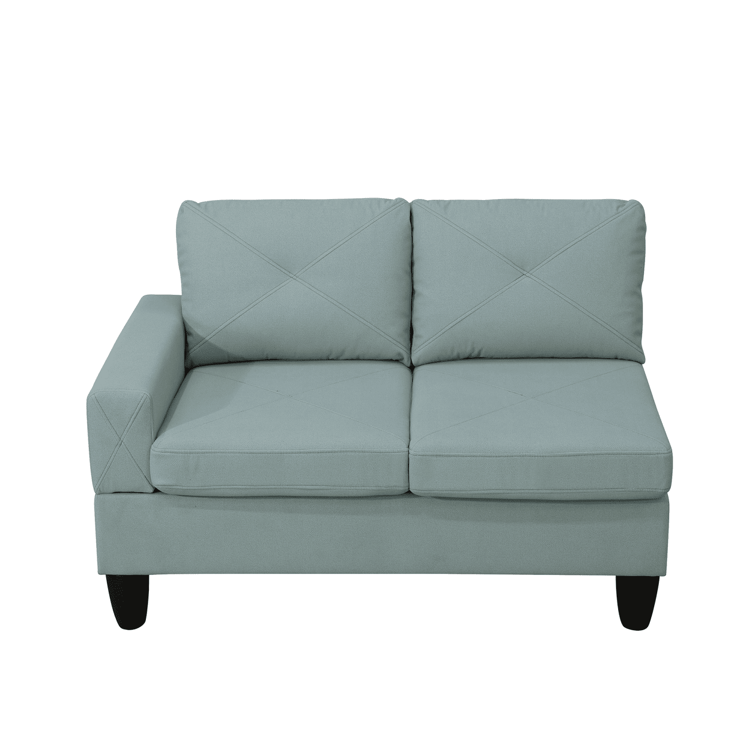 Hommoo Sofa Set,Massa Flannel 4-Piece Couch Living Room Sofa Set,Sectional Couches for Living Room,Pale Green