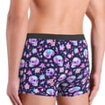 thumbnail image 4 of Men's Boxer Briefs, crystal Skull flower cool Soft Comfy Mens Underwear Boxer Briefs Breathable With Widen Waist, 4 of 7