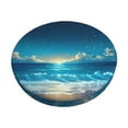 thumbnail image 1 of Disketp Night Sky Beach Scene Funda Redonda para Taburete, Funda de Cojín para Silla de Bar Suave y Elástica-14 inch, 1 of 7