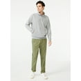 thumbnail image 2 of Free Assembly Men's Funnel Neck Pullover with Long Striped Sleeves, 2 of 6