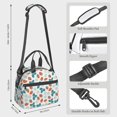 thumbnail image 2 of Naloa Floral Strawberr Print Lunch Bag for Women & Men Insulated Lunch Box or Cooler Lunch Tote Bags for Work, Travel, Outdoor, 2 of 5