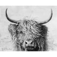 thumbnail image 3 of Cusson, Marie Elaine 24x20 Black Modern Framed Museum Art Print Titled - Highland in the Wind I, 3 of 5