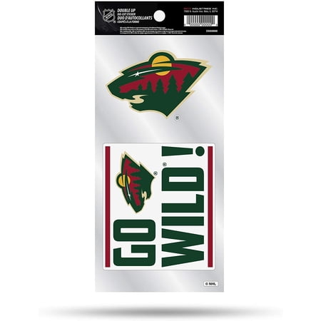 Minnesota Wild Double Up Die Cut 2-Piece Sticker Sheet