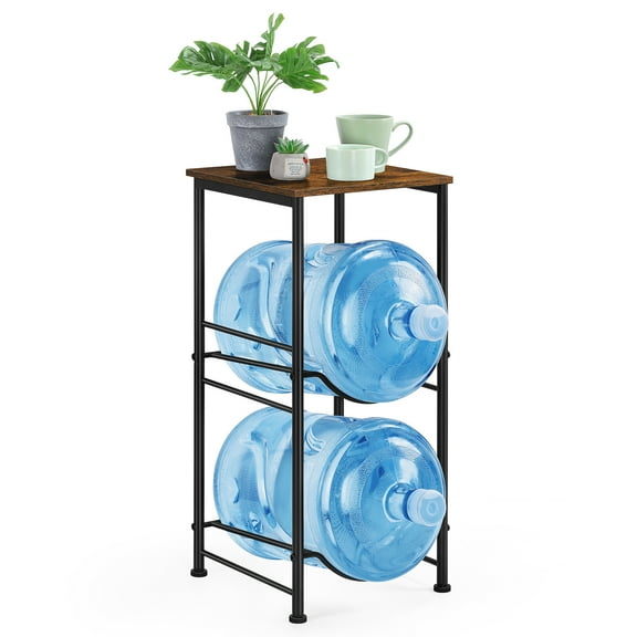 5 gallon (about 15.7 liters) water bottle holder storage box 2 layers water cooler bottle holder