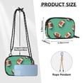 thumbnail image 4 of FORMRS Mini Crossbody Bag for Women Adjustable Shoulder Rope Travel Casual Phone Purse, Green American Footballs, 4 of 7