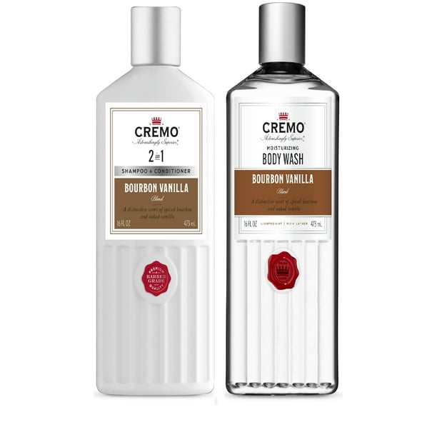 Cremo Bourbon Vanilla Moisturizing Body Wash 16oz and Cremo Bourbon