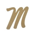 thumbnail image 1 of Wooden Letter Unfinished, Marvelous Font, Craft Cutout, 1 of 3