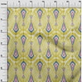 thumbnail image 2 of oneOone Viscose Jersey Fabric Big Motif Ikat Decor Fabric Printed BTY 60 Inch Wide, 2 of 5