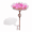 Pink, variant on Glbirdbath Birdfeeder With Metal Stake Garden Outdoor Purple