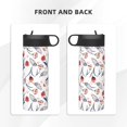 thumbnail image 3 of Yiaed Tulips Flowers Print Water Bottle with Straw Lid, Stainless Steel Double Wall Insulated Water Bottle | Leak-Proof and Spill-Proof Water Bottle, 3 of 8