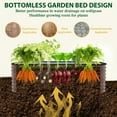 thumbnail image 5 of VEIKOUS 24"H Outdoor Metal Raised Garden Bed, Galvanized Many-in-1 Modular Garden Planter Box for Patio and Backyard, Rustic, 5 of 13