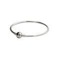 thumbnail image 3 of Pandora Moments Sterling Silver Charm Bangle Bracelet with Round Clasp, 19cm, 59071319, 3 of 7