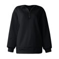 Enhedi Women Hoodie, Womens Oversized Half Zip Pullover Long Sleeve