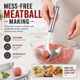 thumbnail image 5 of 2027 New Stainless Steel Meatball Maker, Meatball Maker Spoon, Meatball Spoons, Stainless Steel Meatball Maker Spoon with Hole Convenient Storage Design Long Handle Spoon for Kitchen, Bar, 5 of 7