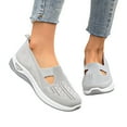 thumbnail image 4 of Ludearly Women's Orthopedic Athletic Walking Shoes Slip On Casual Moderatearch Support Mesh-Comfortable Workout Sneakers, 4 of 9