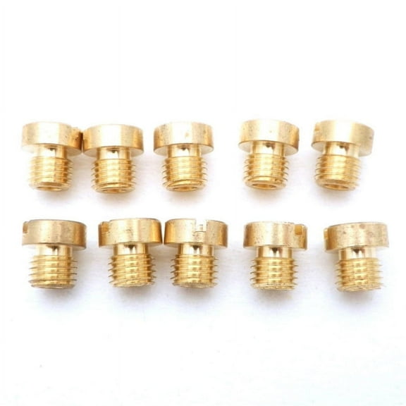 Zyutaosan 10 X M6 Thread 6Mm Motorcycle Main Jet Kit For Dellorto Carb Carburetor 74 78 82 84 86 88 90 92 94 95 Injector Nozzle