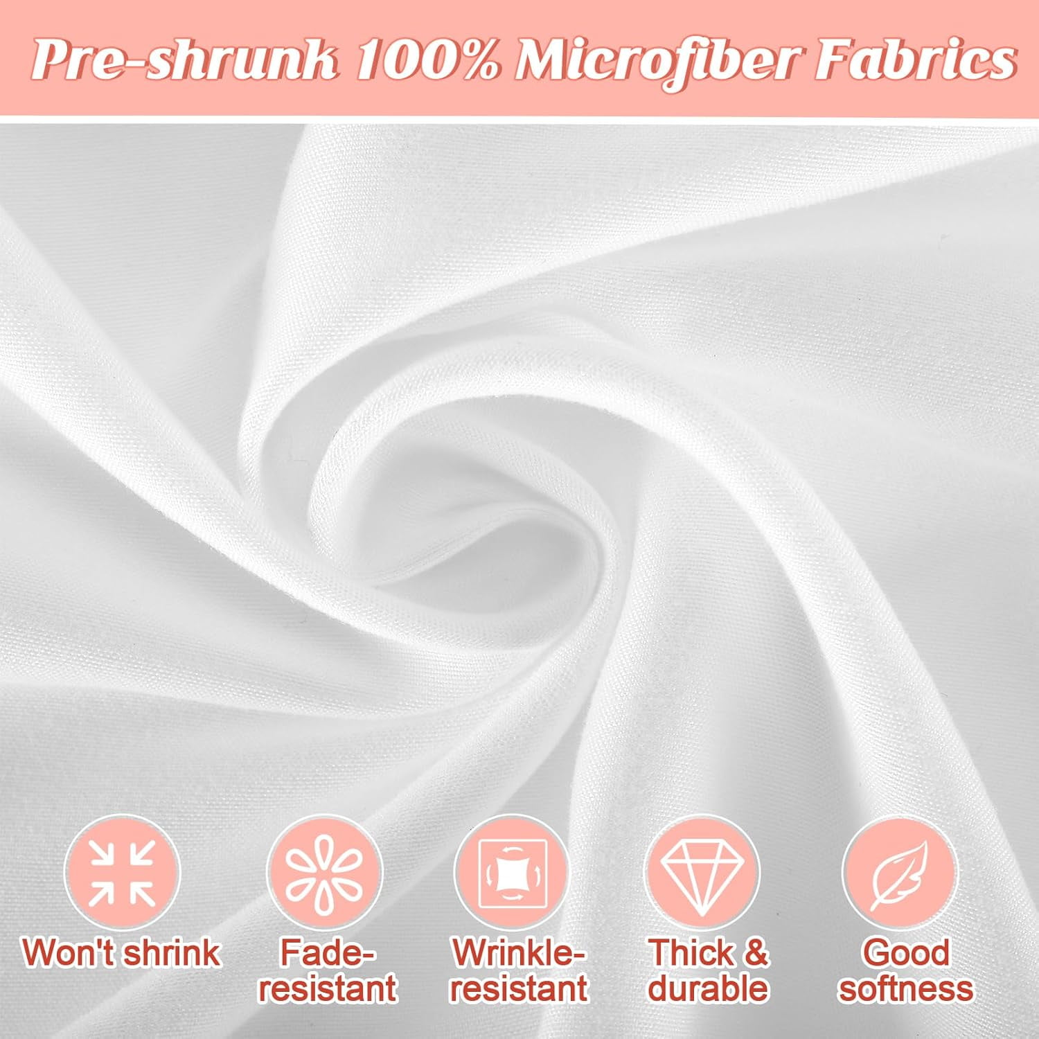Dorm Bed Skirt for Twin-XL - 42" Drop College Dorm Room Bed Skirt, Pre-Shrunk Fabric Long Bed Skirt, Cute Ruffled Style Dorm Essentials for Students Girl Decoration & Hide The Clutter (White)