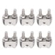 thumbnail image 1 of Accesorios de aparejo, 10 piezas Abrazadera tipo U para fijación de cuerda Abrazadera para cable de acero Diseño de última generación, 1 of 8