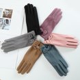 thumbnail image 3 of Jumpingount 2 pares de guantes de invierno para mujer pantalla táctil deportes al aire libre escalada bicicleta de montaña nieve esquí conducción mitones guantes y mitones Azul Jumpingount AP013320-05, 3 of 6