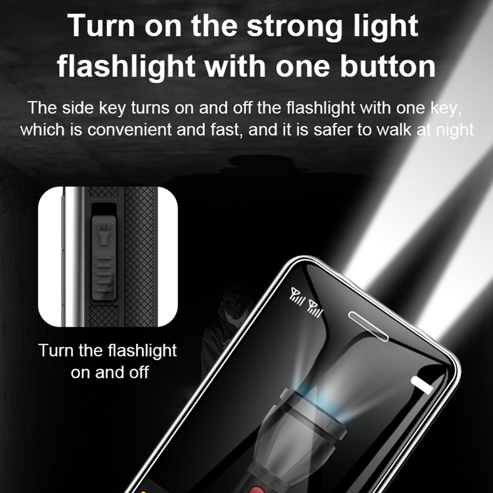 Xinyolin 1 Set Cell Phone Dual Card Slots Long Standby Time High Resolution Compact Stable Call 4G Family Number SOS Mobile Phone for The Elderly