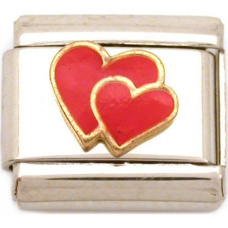 Love Kids Italian Charm - Hearts Italian Charm Enamel Love 9mm