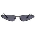 thumbnail image 2 of Hombres Mujeres Eye Lente triangur Moda de sol 400 Marco negro Lente gris Colcomx Gafas de sol de mujer de moda, 2 of 5