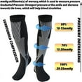 thumbnail image 4 of LNGOOR Chaussettes de Compression Médicales Varices Nylon Bas de Soins Infirmiers Adaptées pour le Sport Chaussettes de Compression Noires Anti-Fatigue, 4 of 7