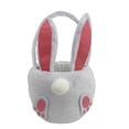 thumbnail image 1 of White Bunny Basket, 1 of 3
