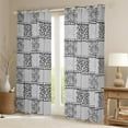 thumbnail image 2 of jejeloiu Leopard Print Blackout Curtains,Abstract Zebra Pattern Curtains Pack of 2 (38x45 Each),Gray Checkered Window Curtains For Girls Kids,Ultra Soft Home Decor, 2 of 6