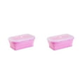 thumbnail image 1 of maskred Silicone de Qualité Alimentaire pour des Repas Sûrs et Sains Boîte de Conservation Scellée Micro-Ondes Boîte à Lunch en Silicone Boîte à Lunch Rose Compact 800ml 2Set, 1 of 6